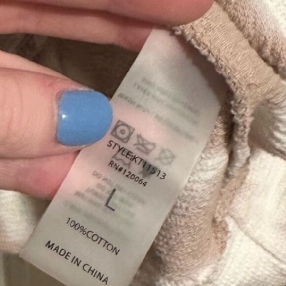 Fourteenth & 9th Women's Size Large Relaxed Fit Cropped Hoodie Sweatshirt TieDye - Picture 5 of 6